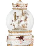 Decoratiune de Craciun, Glob Muzical, Carusel, 17cm,